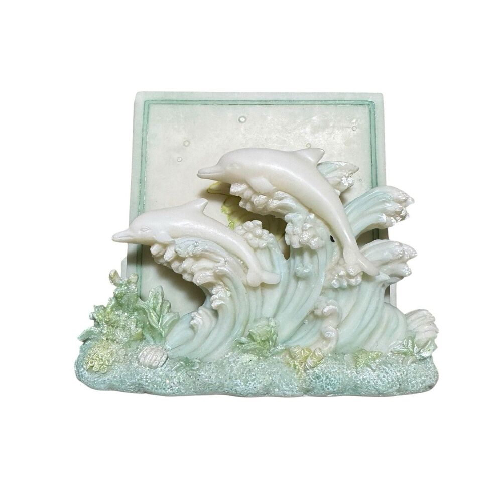 Dolphin Coaster Set Vintage Decor Coastal